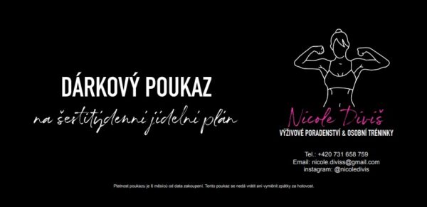 Dárkový poukaz na šestitýdenní jídelní plán na míru