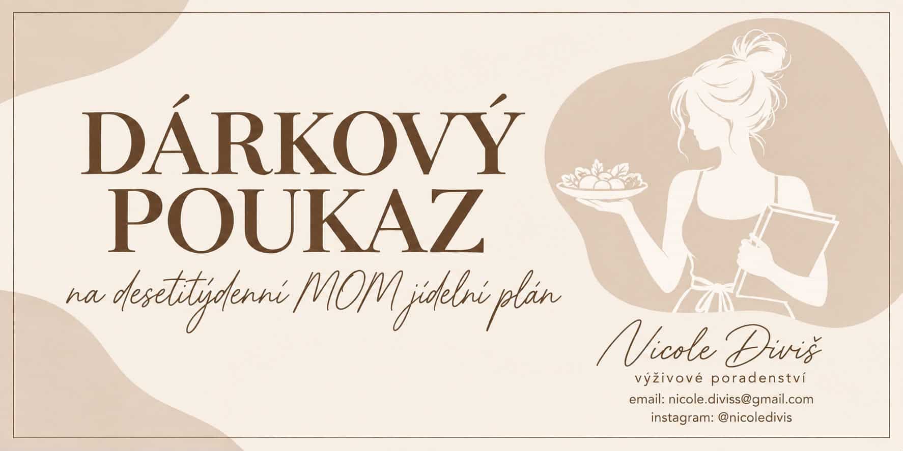 Dárkový poukaz na šestitýdenní jídelní plán na míru
